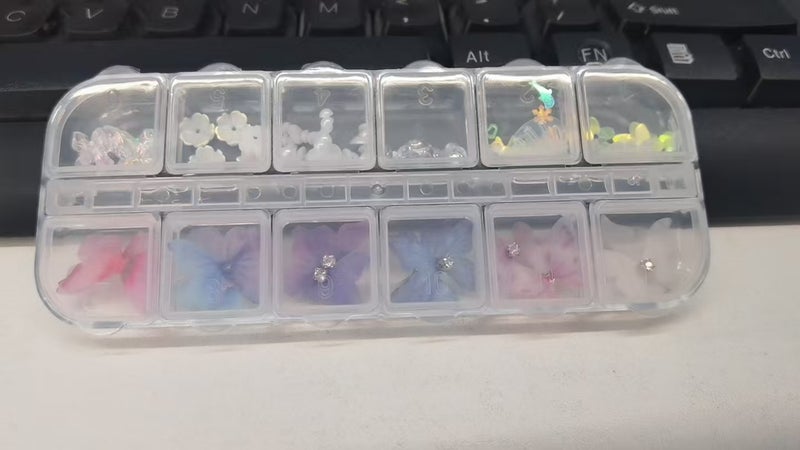 Gentle atmosphere butterfly creative eye makeup glitter nail art stage performance false eyelashes iridescent stickers